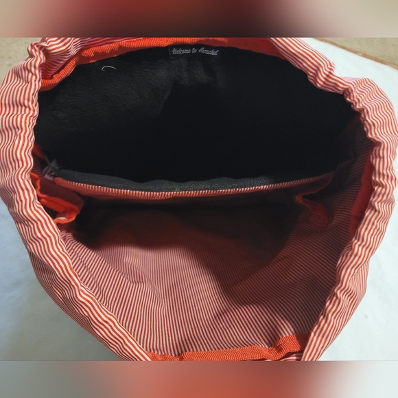 Herschel Supply Company Little America Navy Blue with Brown Trim 21L Backpack - Picture 9 of 15